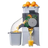 Elektrische Orangenpresse - Gewerbliche Zitruspresse - 100 W Motor - Edelstahlgehäuse - Saftpresse mit Schalenbehälter - Für Orangen Zitronen Gr...