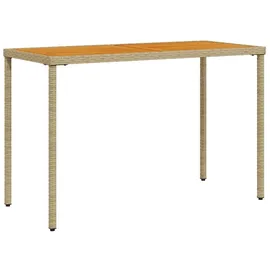 vidaXL Gartentisch mit Akazienholz-Platte 115 x 54 x 74 cm Beige