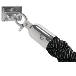 Bolero geflochtene Absperrkordel 1,5m schwarz
