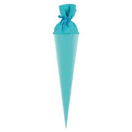 Goldbuch Bastelschultüte 70cm mit farbigem Filzverschluss eisblau - Blau