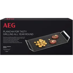 AEG Grillplattenaufsatz "Infinite Plancha-Grill A9HL33", schwarz, B/H/T: 43,2cm x 1,8cm x 22cm, Backbleche, Verwandle dein Kochfeld in einen Grill