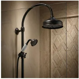 PaulGurkes Aufputzset Retro Regendusche Nostalgie schwarz 27271000