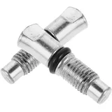 Ciieeo 2 Stück Rückschlagventil Zubehör Wagenheber Handhebel Rückschlagventil Hydraulikzubehör Wagenheber Reparatur Wagenheber Ventil Ersatz Hydraulik Wagenheber Teile Legierung Silber