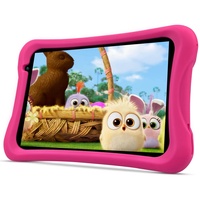 PRITOM Android 10, 8 Zoll Kinder-Tablet, Kindersicherung, Kinder-App, Quad-Core-Prozessor, 2 GB RAM, 32 GB ROM, HD-IPS-Bildschirm, Dual-Rückfahrkamera, mit Kinder-Tablet-Hülle (Rosa)...