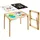 Vevor Sensorischer Tisch Faltbar, 7-in-1 Aktivitätstisch mit Doppelseitiger Platte, Aufbewahrungsboxen & Rutschfesten Füßen, Spiel-Sand- & Wassertisch, für Kinder im Alter von 3-6 Jahren