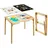 Vevor Sensorischer Tisch Faltbar, 7-in-1 Aktivitätstisch mit Doppelseitiger Platte, Aufbewahrungsboxen & Rutschfesten Füßen, Spiel-Sand- & Wassertisch, für Kinder im Alter von 3-6 Jahren