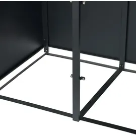 Estexo Mülltonnenbox 111 cm grau