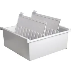 Karteitrog 954-0-11 DIN A4 quer max. 1300 Karten lichtgrau - lichtgrau