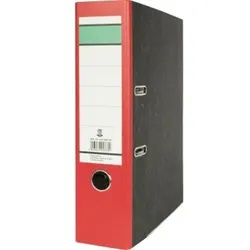 Ordner DIN A4 80mm Recycling Pappe rot - rot