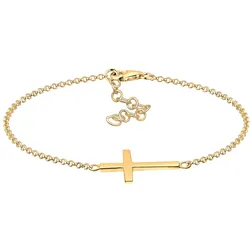 Elli Symbol Religion Kreuz Filigran Trend 925 Silber 18 Damen 