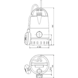 Grundfos Unilift CC 5 mit Schwimmerschalter