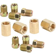 lede Bremsleitungs Fittings Set 12-teilig Messing 3/8 Zoll 24 Gewinde