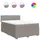vidaXL Boxspringbett 140 x 200 cm Taupe