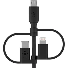 Belkin USB-C auf USB-A/Micro-USB/Lightning 1 m Schwarz