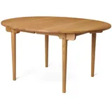 Carl Hansen - CH337 ausziehbarer Esstisch, 140 x 115 cm, eiche geölt (mit Auszug für 2 Platten)