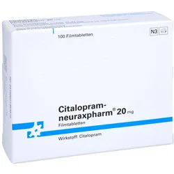 CITALOPRAM-neuraxpharm 20 mg Filmtabletten 100 St