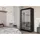 masseno Schwebetürenschrank BELLINA 120 x 216 x 61 cm Schwarz