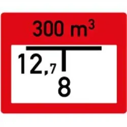 Individuell gefertige Hinweisschilder zur Löschwasserentnahme, Alu, 250x200 mm
