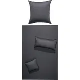 Erwin Müller Bettwäsche Bettwäsche "Landshut", Mako-Satin, Uni grau