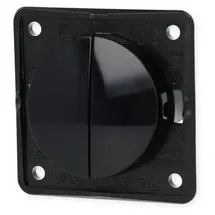 Berker Integro Flow/Pure Serienschalter schwarz glänzend