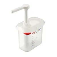 Araven Soßenspender, Polypropylen, GN 1/9 aus halbtransparentem Polypropylen mit