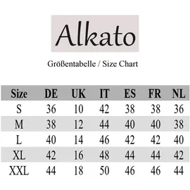 Alkato Damen Langarm Longshirt Langarmshirt Tunika Basic Shirt, Farbe: Altrosa, Größe: XL - XL