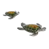Gilde Casablanca Schildkröte Josie Poly, rün/silber L.18cm Breite: 18 cm, 79404