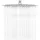 IBERGRIF Edelstahl Regendusche 30 cm Runde Kopfbrause (M20299)