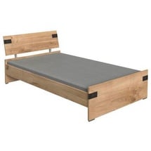 WIMEX Bett Liverpool 120 x 200 cm Holzoptik Braun Eiche