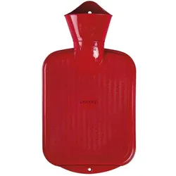 Sänger Wärmflasche, beidseitig glatt, rot