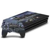 Head Case Designs Offizielle Harry Potter Schloss Grafiken Vinyl Haut Gaming Aufkleber Abziehbild Abdeckung kompatibel mit Sony Playstation 4 PS4 Pro Console and DualShock 4 Controller