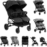 KIKKABOO Zwillingskinderwagen Happy 2,