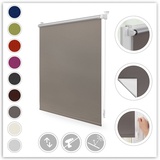 Lichtblick Thermo-Rollo Klemmfix 75 x 150 cm taupe