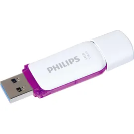 Philips Snow Edition 64 GB weiß/lila USB 3.0 FM64FD75B/00
