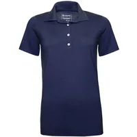 Kaipara - Merino Sportswear Poloshirt URBAN Merino Poloshirt Damen Kurzarm Regular 200 (1-tlg) aus reiner Merinowolle Made in Germany blau S