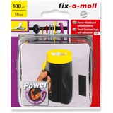 suki Fix-o-moll Power-Klettband selbstklebend Schwarz 100 cm x 50 mm