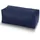 Green Bean Sitzhocker Kunstleder 33 x 28 x 28 cm Dunkelblau