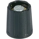 OKW A2610040 A2610040 Drehknopf mit Zeiger Schwarz (Ø x H) 10mm x 14mm 1St.