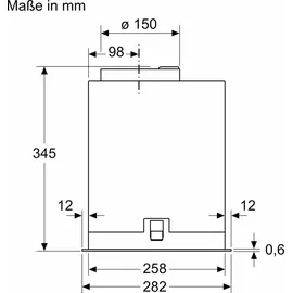 Neff D54NAC1N0 Lüfterbaustein 52 cm Edelstahl