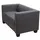Mendler 2er Sofa Couch Loungesofa Lille ~ Kunstleder, dunkelgrau