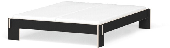 Nils Holger Moormann Bettgestell Siebenschläfer FU schwarz, Designer Christoffer Martens, 36.5x172.6 cm