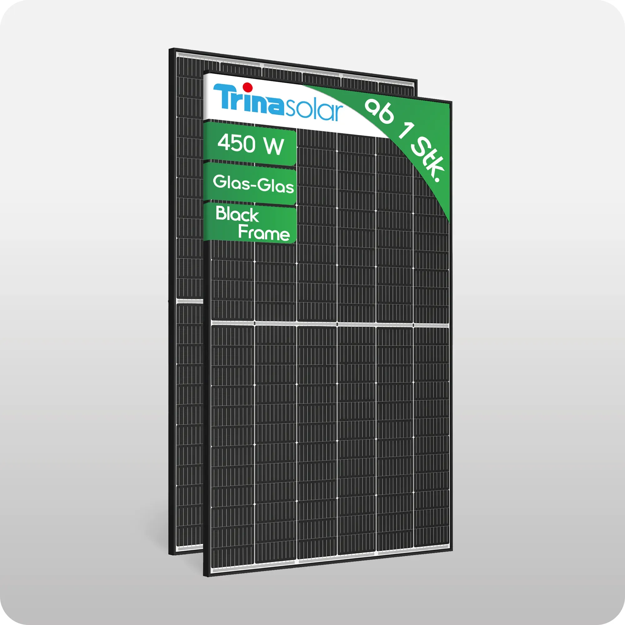 450W Trina Vertex S+ Glas Glas Solarmodul BLACK FRAME