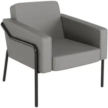 medso powered by paperflow Sessel MEDSO L Kunstleder 75,0 x 74,3 x 73,6 cm Grau/Schwarz