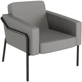 medso powered by paperflow Sessel MEDSO L Kunstleder 75,0 x 74,3 x 73,6 cm Grau/Schwarz