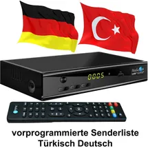 MediaArt Türkische TV Sat Receiver MEDIAART- 4 Full HD Astra + Türksat programmiert USB
