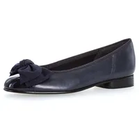 Gabor Ballerina Flats, Kitten Heel, Festliche Schuhe mit aufwendiger Schleife Gr. 38, dunkelblau, , 89440407-38