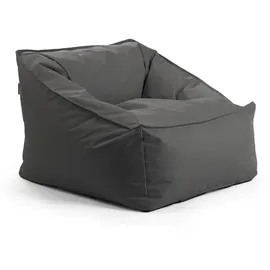 mokebo mokebo® Sitzsack, Schwarz, Textil, 75x60x95 cm, Oeko-Tex®, Gartenmöbel, Gartenstühle, Outdoor-Sitzsäcke