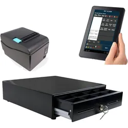 Blitzkasse 10" Kassensystem für Einzelhandel: Kiosk, Imbiss, Laden / Terminal, Bondrucker, Geldlade