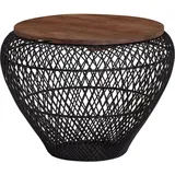 FineBuy Couchtisch Ø 60 cm Tisch Stauraum Wohnzimmertisch