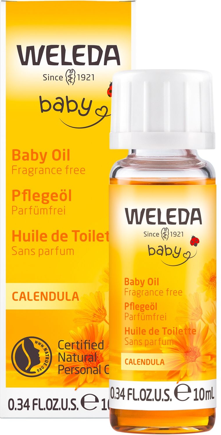 Weleda Baby Babypflegeöl Calendula Parfümfrei - pflegt, schützt & reinigt mild